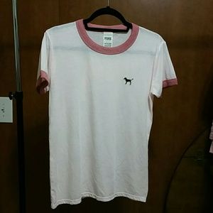 NWOT Victoria's Secret PINK ringer tee Size S